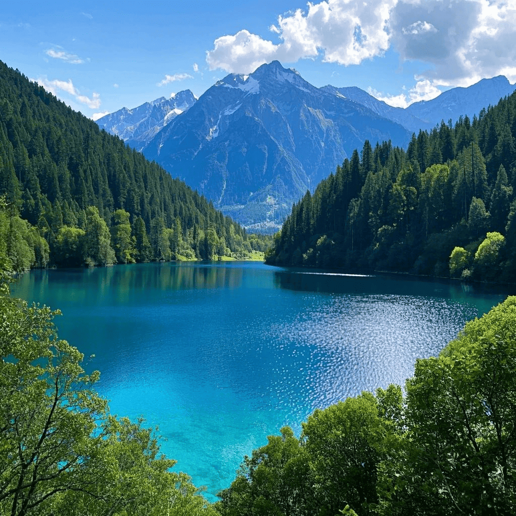 The water in Jiuzhaigou is really blue